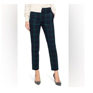 J. Crew Cameron slim pant in Black Watch tartan stretch wool, size 2